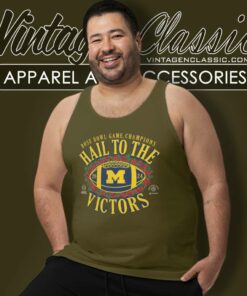 Michigan Rose Bowl Game Champions Hail To The Victors 2024 Tank Top Racerback