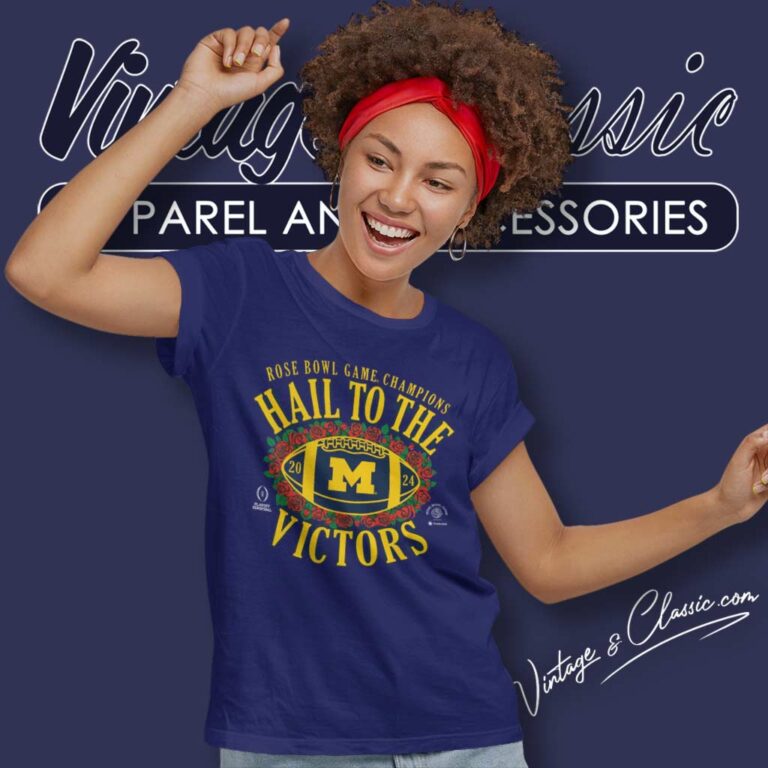 Michigan Rose Bowl Game Champions Hail To The Victors 2024 Women TShirt Michigan Rose Bowl Game Champions Hail To The Victors 2024 Women TShirt