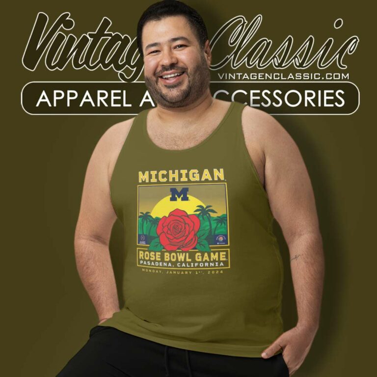 Michigan Rose Bowl Shirt Rose Bowl Game 2024 Tank Top Racerback Michigan Rose Bowl Shirt Rose Bowl Game 2024 Tank Top Racerback