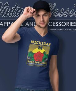 Michigan Rose Bowl Shirt Rose Bowl Game 2024 V Neck TShirt