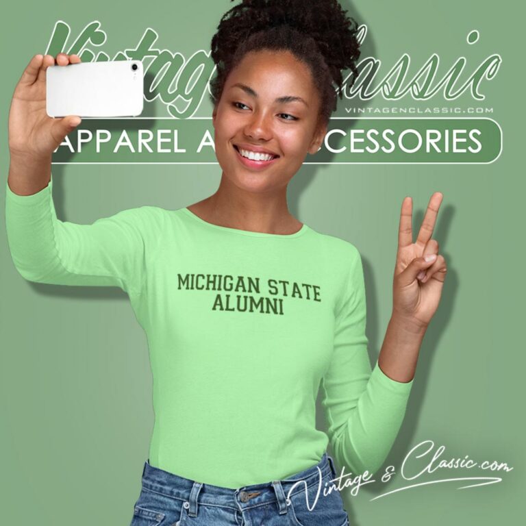 Michigan State Alumni Long Sleeve Tee Michigan State Alumni Long Sleeve Tee