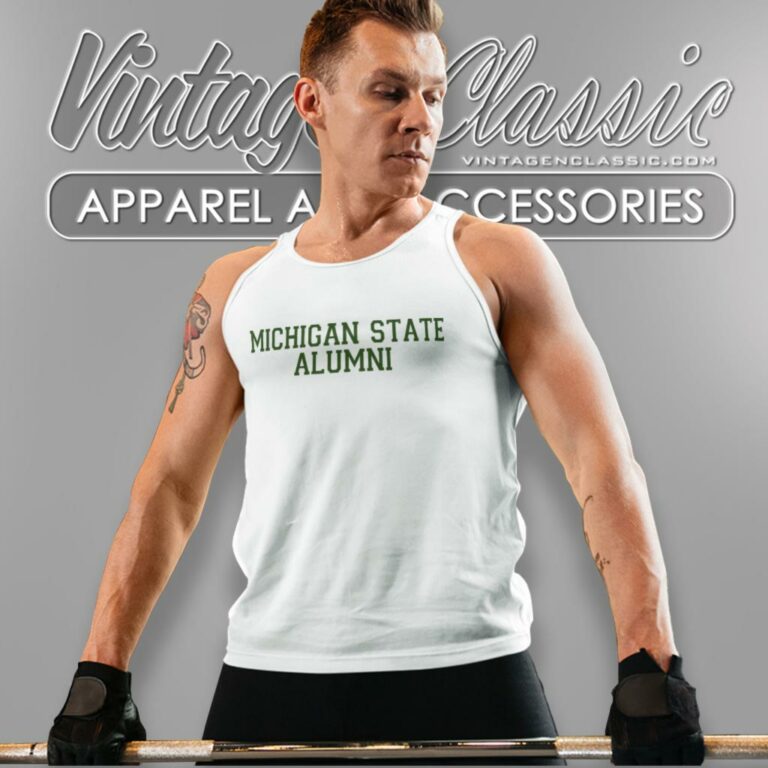 Michigan State Alumni Tank Top Racerback Michigan State Alumni Tank Top Racerback