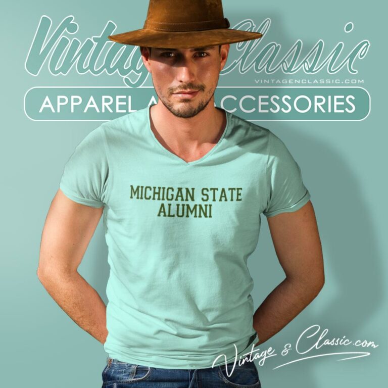 Michigan State Alumni V Neck TShirt Michigan State Alumni V Neck TShirt
