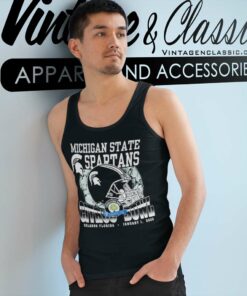 Michigan State Spartans Football Tank Top Racerback