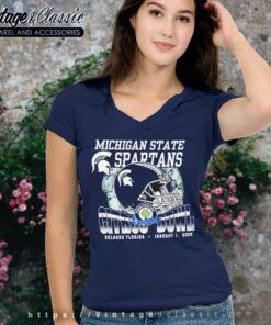 Michigan State Spartans Football V Neck TShirt