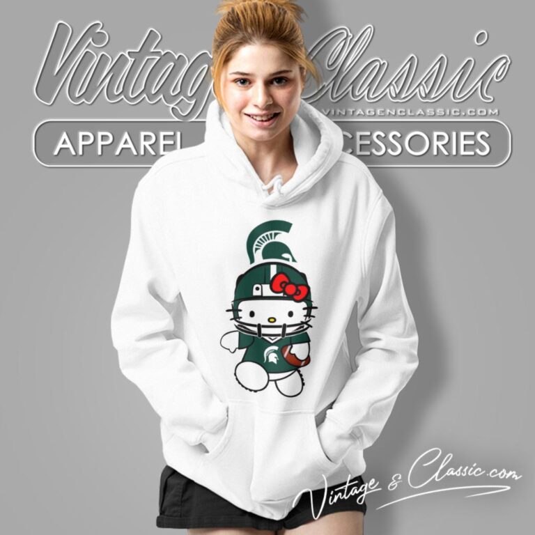 Michigan State Spartans Hello Kitty Hoodie Michigan State Spartans Hello Kitty Hoodie