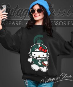 Michigan State Spartans Hello Kitty Shirt 4 Michigan State Spartans Hello Kitty Sweatshirt
