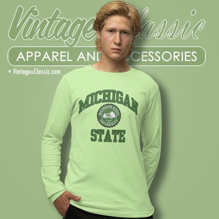 Michigan State University Big Logo Long Sleeve Tee Michigan State University Big Logo Long Sleeve Tee