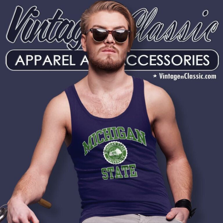 Michigan State University Big Logo Tank Top Racerback Michigan State University Big Logo Tank Top Racerback