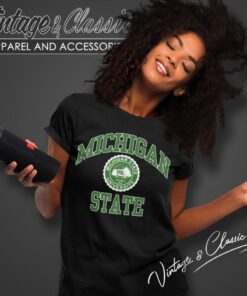 Michigan State University Big Logo Women T Shirt