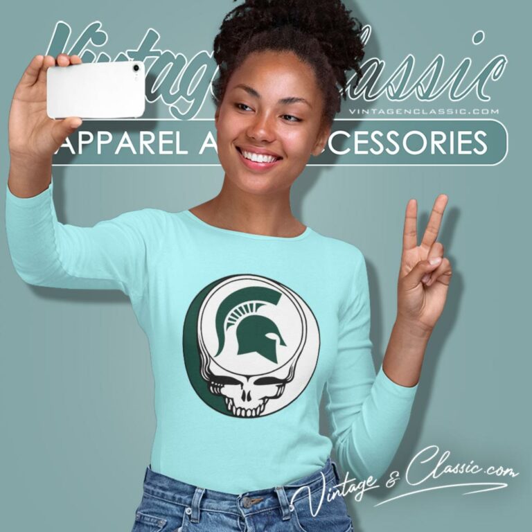 Michigan State University Grateful Dead Steal Your Face Long Sleeve Tee Michigan State University Grateful Dead Steal Your Face Long Sleeve Tee