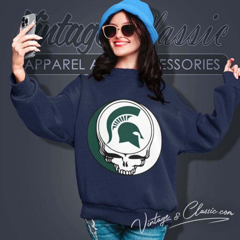 Michigan State University Grateful Dead Steal Your Face Sweatshirt Michigan State University Grateful Dead Steal Your Face Sweatshirt