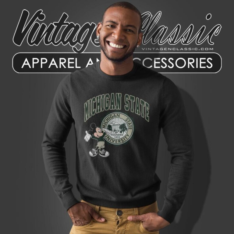 Michigan State University Mickey Sweatshirt Michigan State University Mickey Sweatshirt