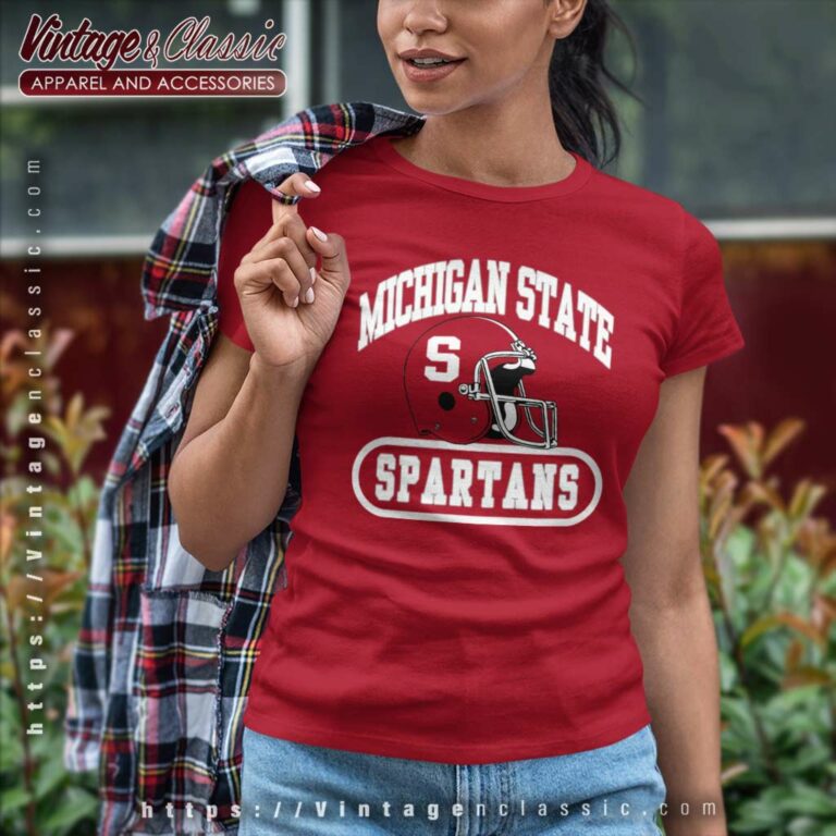 Michigan State University Spartans Football Women TShirt Michigan State University Spartans Football Women TShirt