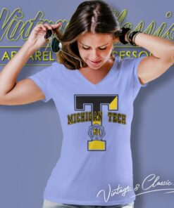 Michigan Tech University Mtu V Neck TShirt