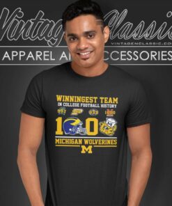 Michigan Winningest Team In College Football History 1000 Wins T Shirt
