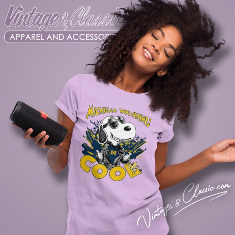 Michigan Wolverine Cool Snoopy Women T Shirt Michigan Wolverine Cool Snoopy Women T Shirt