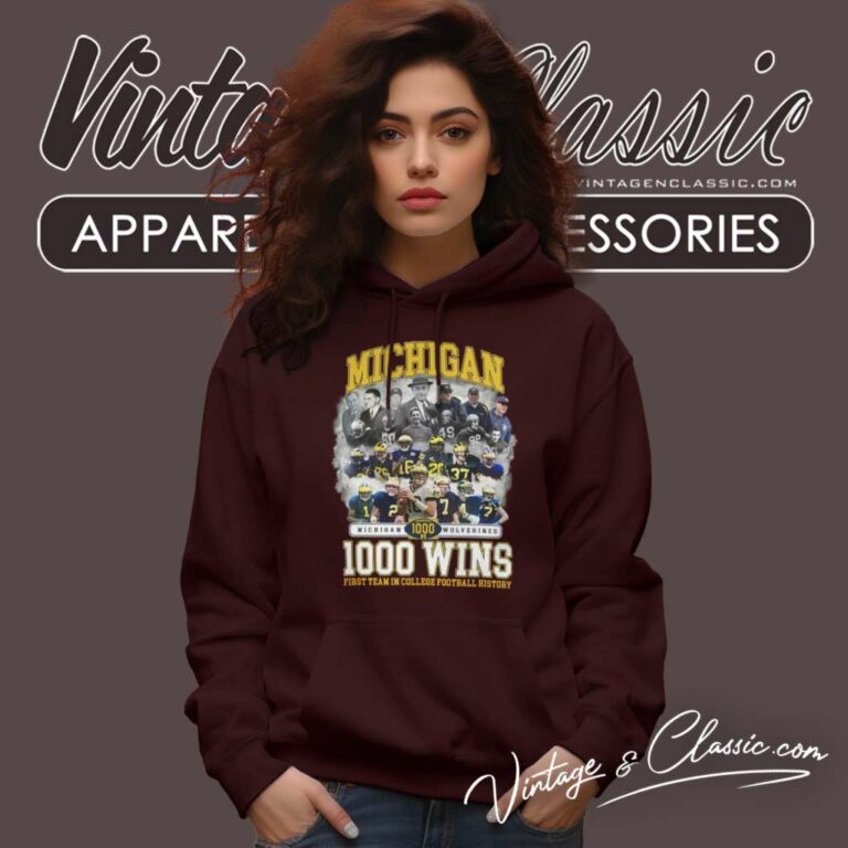 Michigan Wolverines 1000 Wins First Team In College Football History Michigan Wolverines 1000 Wins First Team In College Football History Hoodie Michigan Wolverines 1000 Wins First Team In College Football History Michigan Wolverines 1000 Wins First Team In College Football History Hoodie