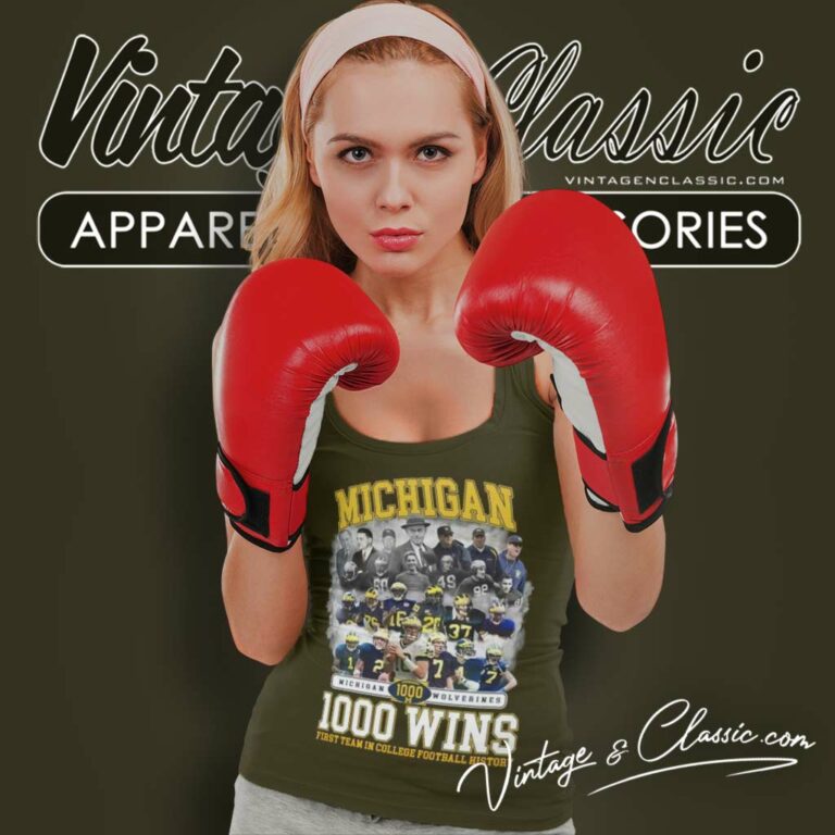 Michigan Wolverines 1000 Wins First Team In College Football History Tank Top Racerback Michigan Wolverines 1000 Wins First Team In College Football History Tank Top Racerback