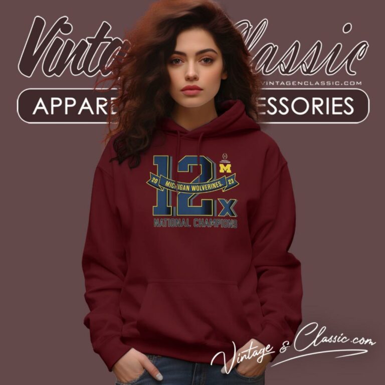 Michigan Wolverines 12x Football National Champions Exceptional Talent Hoodie Michigan Wolverines 12x Football National Champions Exceptional Talent Hoodie