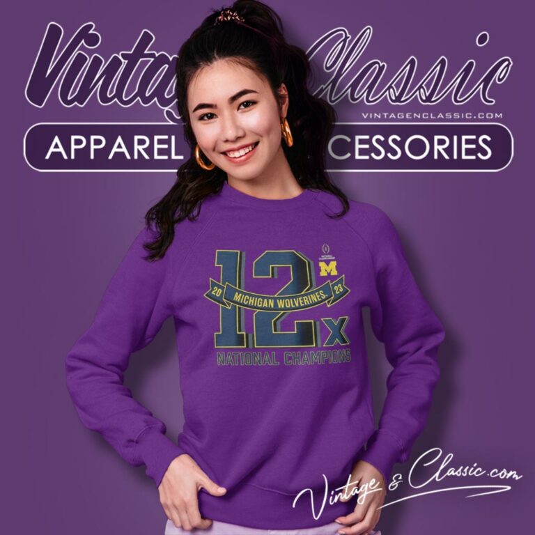 Michigan Wolverines 12x Football National Champions Exceptional Talent Sweatshirt Michigan Wolverines 12x Football National Champions Exceptional Talent Sweatshirt