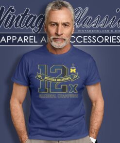 Michigan Wolverines 12x Football National Champions Exceptional Talent T Shirt