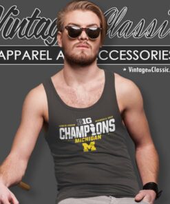 Michigan Wolverines 2023 Big 10 Champions Tank Top Racerback