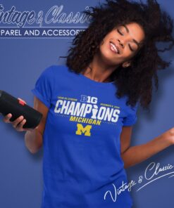 Michigan Wolverines 2023 Big 10 Champions Women T Shirt