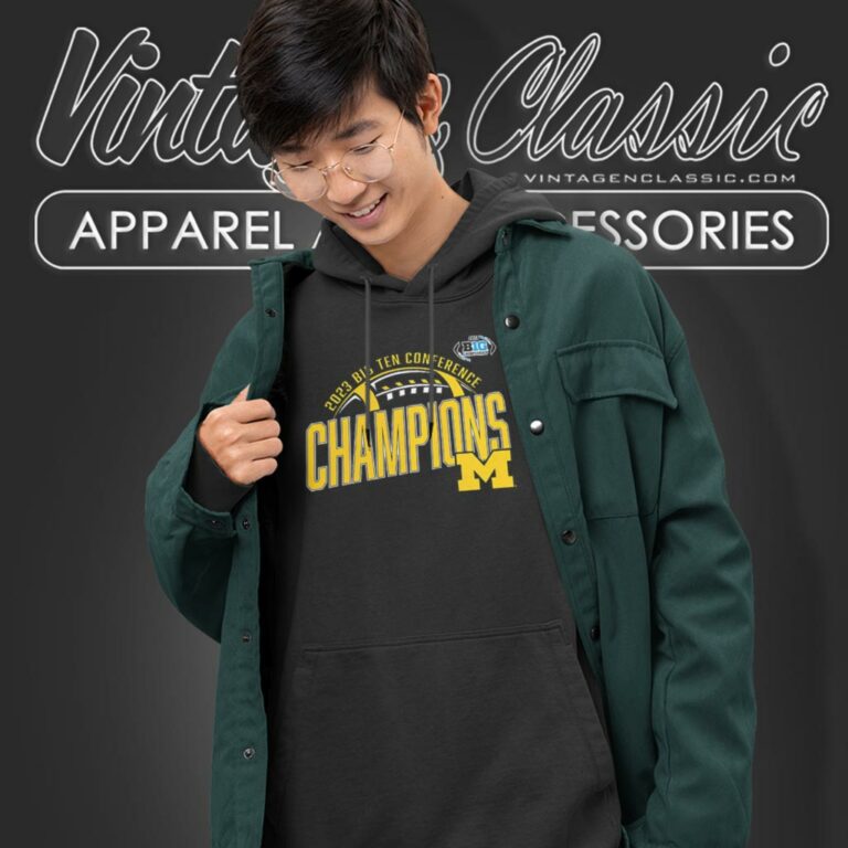 Michigan Wolverines 2023 Big Ten Football Conference Champions Hoodie Michigan Wolverines 2023 Big Ten Football Conference Champions Hoodie