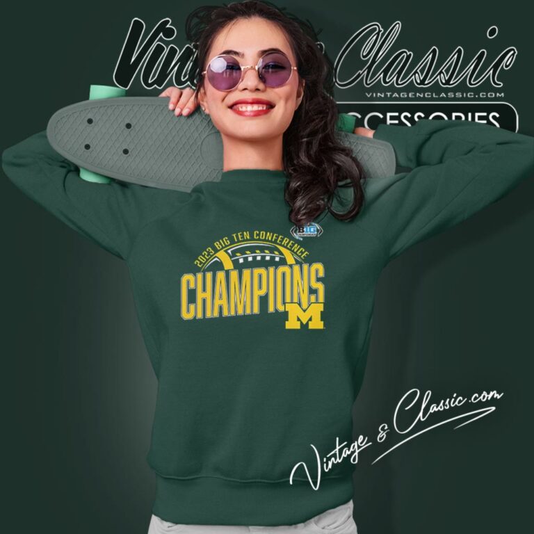 Michigan Wolverines 2023 Big Ten Football Conference Champions Sweatshirt Michigan Wolverines 2023 Big Ten Football Conference Champions Sweatshirt