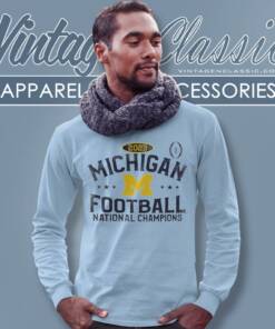 Michigan Wolverines 2023 College Football Playoff National Champions Long Sleeve Tee