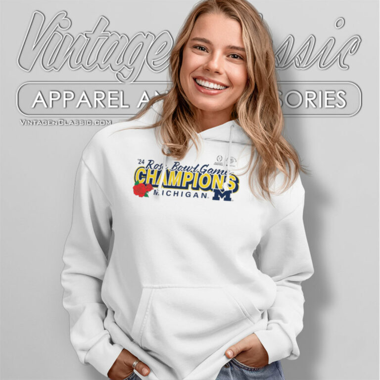 Michigan Wolverines 2024 Rose Bowl Hoodie Michigan Wolverines 2024 Rose Bowl Hoodie