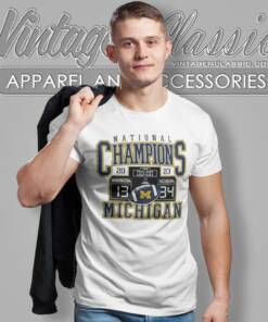 Michigan Wolverines 34 13 Washington 2023 National Champions Scoreboard Time T Shirt