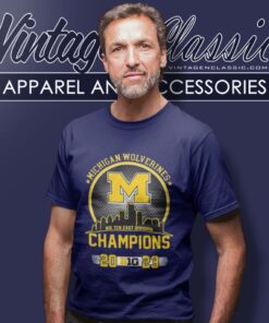 Michigan Wolverines Big Ten East Division Champions 2023 Skyline T Shirt