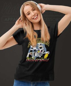 Michigan Wolverines Bugs Bunny Women TShirt