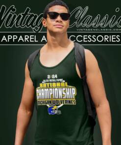 Michigan Wolverines Cfp 2024 National Championship Tank Top Racerback