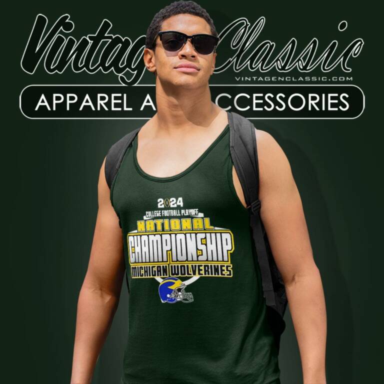 Michigan Wolverines Cfp 2024 National Championship Tank Top Racerback Michigan Wolverines Cfp 2024 National Championship Tank Top Racerback