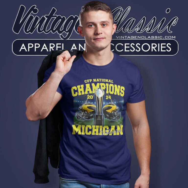 Michigan Wolverines Cfp National Champions 2024 Helmet T Shirt Michigan Wolverines Cfp National Champions 2024 Helmet T Shirt