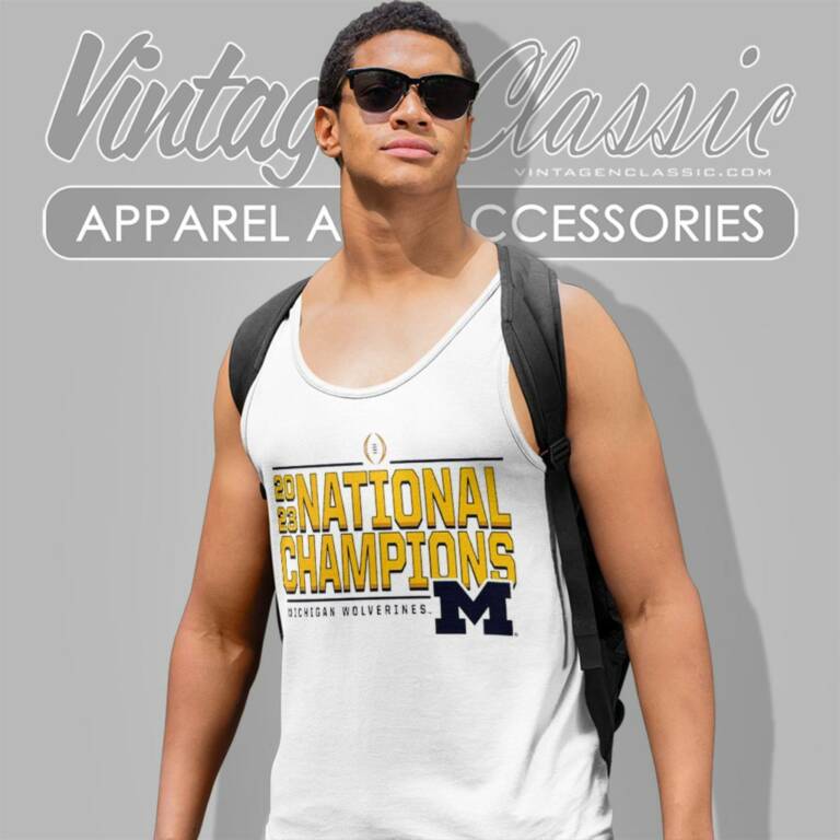 Michigan Wolverines Cfp National Championship 2023 Tank Top Racerback Michigan Wolverines Cfp National Championship 2023 Tank Top Racerback