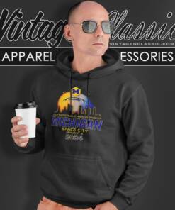 Michigan Wolverines Cfp National Championship Space City 2024 Hoodie