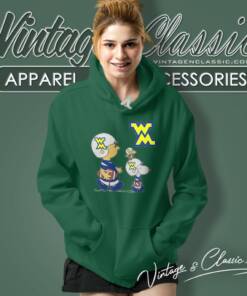 Michigan Wolverines Charlie Brown Snoopy And Woodstock Hoodie