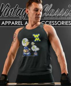 Michigan Wolverines Charlie Brown Snoopy And Woodstock Tank Top Racerback
