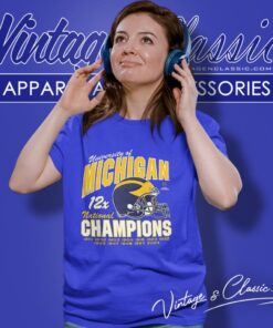 Michigan Wolverines College Football Playoff 2023 National Champions Women T Shirt