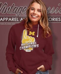 Michigan Wolverines College Football Playoff 2023 National One Champions Hoodie