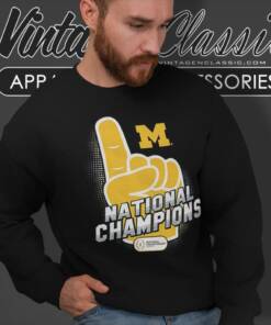 Michigan Wolverines College Football Playoff 2023 National One Champions Sweatshirt