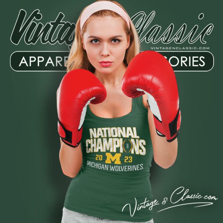 Michigan Wolverines College Football Playoff National Champions 2023 Tank Top Racerback Michigan Wolverines College Football Playoff National Champions 2023 Tank Top Racerback