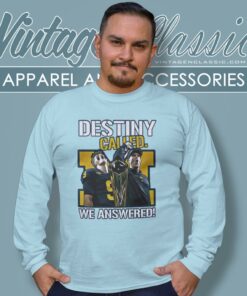 Michigan Wolverines Destiny Called We Answered 2023 National Champions Long Sleeve Tee