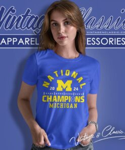 Michigan Wolverines Football National Championships 2024 Women T Shirt
