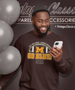 Michigan Wolverines Go Blue College Football Playoff 2024 National Championship Sweatshirt