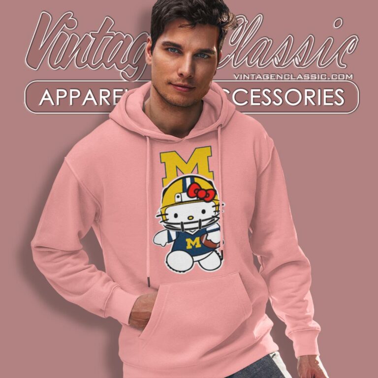 Michigan Wolverines Hello Kitty Hoodie Michigan Wolverines Hello Kitty Hoodie